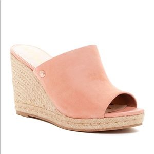 Sam Edelman Bonnie Wedge Pink Suede